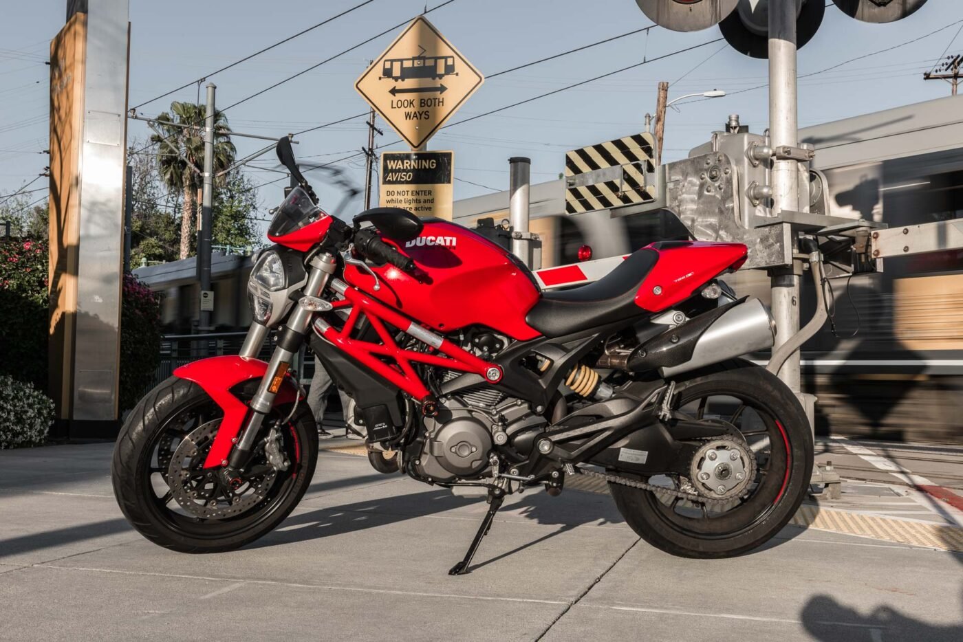 red-Ducati-Monter-motorcycle